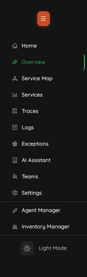 Sidebar Menu